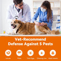PUAINTA Addcool Plus Flea and Tick Prevention for Small Dogs & Puppies (5-22 lbs), Professional Topical Treatment, 3 Monthly Doses, Fast-Acting Waterproof Dog Flea Drops