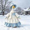 Christmas Porch Goose Outfits 23 Inch Goose Statue Winter Clothes