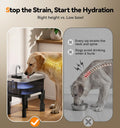 9L/2.38Gal Dog Water Fountain Elevated with 4-Height Adjustable Stand, FeelNeedy Large Pet Water Dispenser with Durable 