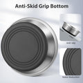 WROSWT Stainless Steel Dog Bowls Set of 2, Anti Rust Metal & Non Slip Rubber Base, Heavy Duty Large Feeding Dishes, Food Grade BPA Free, Food and Water Bowl for Small Dogs (17oz, 2.1cup)