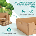 3-Pack Jumbo Disposable Cat Litter Box, Waterproof Cardboard Litter Box, Foldable & Portable for Travel and Home, Recycl