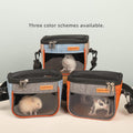 Sugar Glider Carrier Bag, Transparent Breathable Travel Bag for Hamster, Gecko,Baby Hedgehog, Transport Pouch with Breat