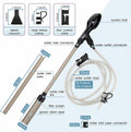 hygger Small Gravel Vacuum for Aquarium, Manual 80GPH Aquarium Gravel Cleaner Low Water Level Water Changer Fish Tank Cl