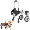 Dog Wheelchair for Back Legs，Adjustable Pets Cart Mobility Aids for Little Pets,Chest & Thigh Support,Suitable Small Med