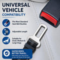 Dog Seat Belt for Cars, Adjustable Heavy Duty Dog Car Seat Belt with Shock Absorbing Bungee, Universal Seat Belt Clip fo
