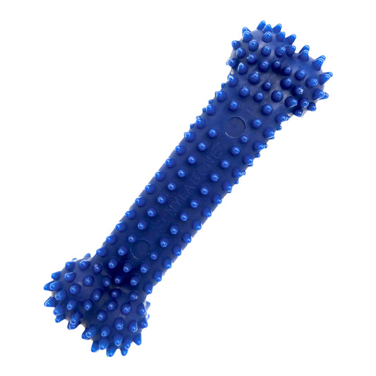 Nylabone Textured Dental Bone Flexi Chew Toy for Dogs, Dog Toys for Moderate Chewers, Chicken Flavor, Small - Up to 25 Ibs, 1 Count