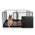 PJYuCien Dog Playpen Plus Storage Bag, 31.3" H 8 Panels Puppy Pen with Square Bottom, Heavy Duty Dog Fence for Puppies/Small Dogs