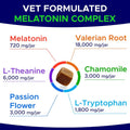 GOODGROWLIES Melatonin for Dogs to Sleep 6mg - Doggie Sleep Aid Treats - Sleeping Pills for Anxiety - Extra Strength Calming Chews Large & Medium Breed Help Sleep at Night - Made in USA - 120Ct