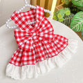 Plaid Pet Dress - Cute Dog & Cat Checkered Outfit