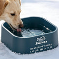 Extra Large Heated Water Bowl - 5.5L Outdoor Heated Dog Bowl with Anti-Chew Cord, Heated Pet Bowl Provides Drinkable Wat