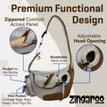 Dog Sling Carrier for Small Dogs & Cats(6-11 lbs) - Hands-Free Bag