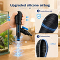 Small Aquarium Gravel Vacuum, Manual Siphon Water Changer for 3-10 Gal
