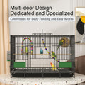 20-inch Bird Cage,Foldable Medium Small Parrot Parakeet Bird Cages for Parrots Canaries Cockatiels Lovebirds Finches Bud