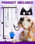 Adjustable Dog Grooming Arm with Clamp Dog Grooming Hammock and Loop Noose