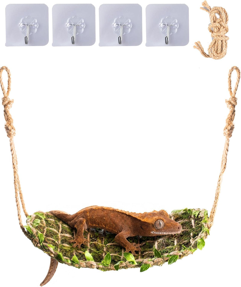 Reptile Hammock, Handmade Moss Bridge for Small Reptiles