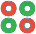 Chuckit Zipflight Amphibious Flying Ring - Assorted Small – 6 in. Diameter (4 Pack)