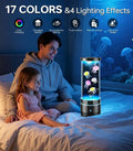 Jellyfish Lamp with Bluetooth Speaker, White Noise Machine, 17-Color Light