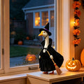 Halloween Witch Porch Goose Outfit Witch Hat Cape Broom Set for 23'' Geese