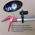 87'' Telescopic Snake Tongs, Aircraft-Grade Aluminum Alloy Reptile Grabber Rattle Snake Catcher Wide Jaw Handling Tool w