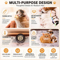 Puppy Incubator with Heating and Fan-Kitten Incubator.Temperature Control & Quiet Ventilation, Puppy Heating Bed Mat, En