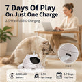 3-in-1 Auto Laser Cat Toy, USB Recharge Motion Activated Kitten Feather Chase Toy