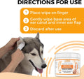 Nootie Medicated Ear Finger Wipes with Chlorhexidine for Dogs, Gentle Dog Ear Cleaning Wipes for Itchy, Sensitive Ears - Helps Remove Wax, Dirt Buildup, & Odor 80 Wipes - Made in USA