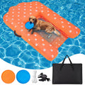 Halloscume Dog Inflatable Boat Ramp with Electric Pump Foldable Floating Dock Water Ramp with Traction Rope and Flying Discs for Dog to 220 Lbs Pool, Dock, Lake