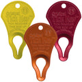 High Visibility Bundle - The Original Tick Key - Tick Detaching Device - Portable, Safe and Highly Effective Tick Detaching Tool (Yellow, Orange & Red)