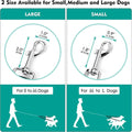 2 Dog Leash, 360° Swivel No Tangle Double Dog Walking & Training Leash, Comfortable Shock Absorbing Reflective Bungee Le