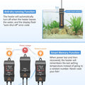 hygger Aquarium Heater 300W 500W 800W 1000W 1200W, Large Adjustable Fish Tank Heater with Intelligent Automatic Power-Of