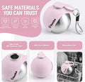 Cibaabo 2 in 1 Portable Dog Water Bottle with Bowl, 10 oz Stainless Steel No-Spill Travel Pet Water Dispenser with Collapsible Silicone Bowl for Small Dog & Puppy Walking Hiking Outdoor
