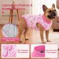 Glittme Dog Surgery Recovery Suit with Breathable Mesh for Female Dogs L