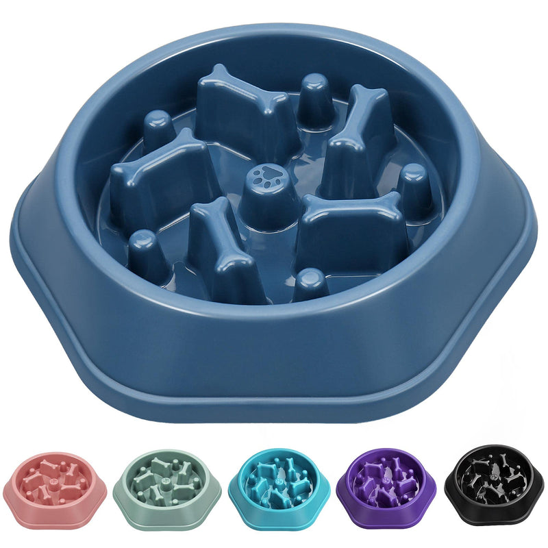 UPSKY Slow Feeder Dog Bowl Anti-Chocking Slower Feeding Pet Puzzle Bowls, Interactive Bloat Stop Dog Food Dishes Non-Slide Dogs Lick Treat for Small Medium