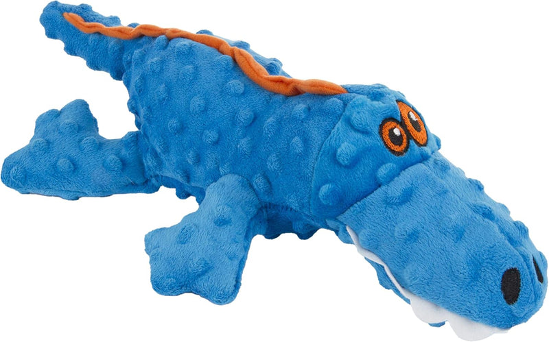 goDog Gators Squeaky Plush Dog Toy with Chew Guard Technology, Durable Fabric & Squeaker for Active Play