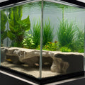 Aquarium Corner Underground Cave – Hidden Sand-Covered Substrate Hideout for Betta, Corydoras, Pleco & Shrimp – Buried R