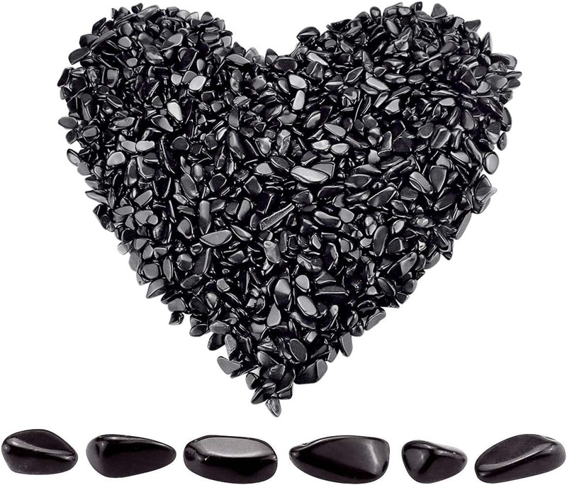 Twdrer 2lb Natural Black Obsidian Stone Chips