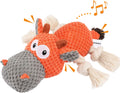 IOKHEIRA Dog Plush Toy for Large Aggressive Chewers,Indestructible Dog Squeaky Toys,Stuffed Animals Toys with Cotton Mat