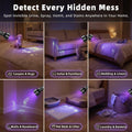 Vansky UV Flashlight Black Light, 51 LED Blacklight Pet Urine Detector for Dog/Cat Urine, Dry Stains, Bed Bug, Resin Curing, Scorpions Finder