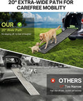 Dog Ramp for Car, 71" L × 20" W Telescoping Dog Ramp for Large Dogs