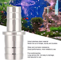 Aquarium Hose Adapter, Stainless Steel Fish Water Pipe Adapter Converter Aquarium Tubing Pipe Connector Hose Joint Fitti