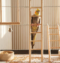 2 Pack Bird Ladder, Bird Cage Ladder Wooden 36 cm & 28 cm