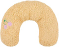 U-Shaped Calming Pillow for Cats and Dogs Yellow Cherry