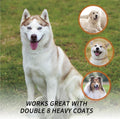 Dual-Sided Shedding Blade,Professional Stainless Steel Safety Horse Fur Scraper-Suitable for Pets Such As Horses, Cats a