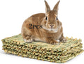 Sukh Bunny Mat, Grass Mats for Rabbits - 2 Pack Natural Woven Hay Cage Bed