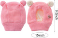 Dog Ear Muffs Noise Protection Knitted Hats Pet Neck Ear Warmer for Winter Knitted Cap for Anxiety Calm Down for Dog Cat