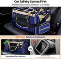 Expandable Extra Large Cat Carrier for 2 Cats with Litter Box for Kitten, Large Cat Small Dog Pet - Collapsible Double C