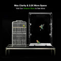 GuineaLoft™ Model-ET223 Crystal Clear Acrylic Bird Cage
