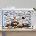 48x24 inches White Stone Aquarium Backdrop Rocky Fish Tank Background Vinyl