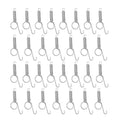 Anxingo 30 Pcs Spring Cage Latch Door Spring Hook Metal Finger for Fixing Rabbit, Dog, Cat, Birds,Rodents, Guinea Pig, Hamster, Parrot Hedgehog Cage Door