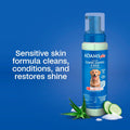 ADAMS Plus Flea & Tick Foaming Shampoo & Wash for Dogs & Puppies, Flea Shampoo to Treat Flea Infestations, Kills Ticks, Fleas, Flea Eggs & Lice, Cleans and Conditions Coat, 10 Ounces